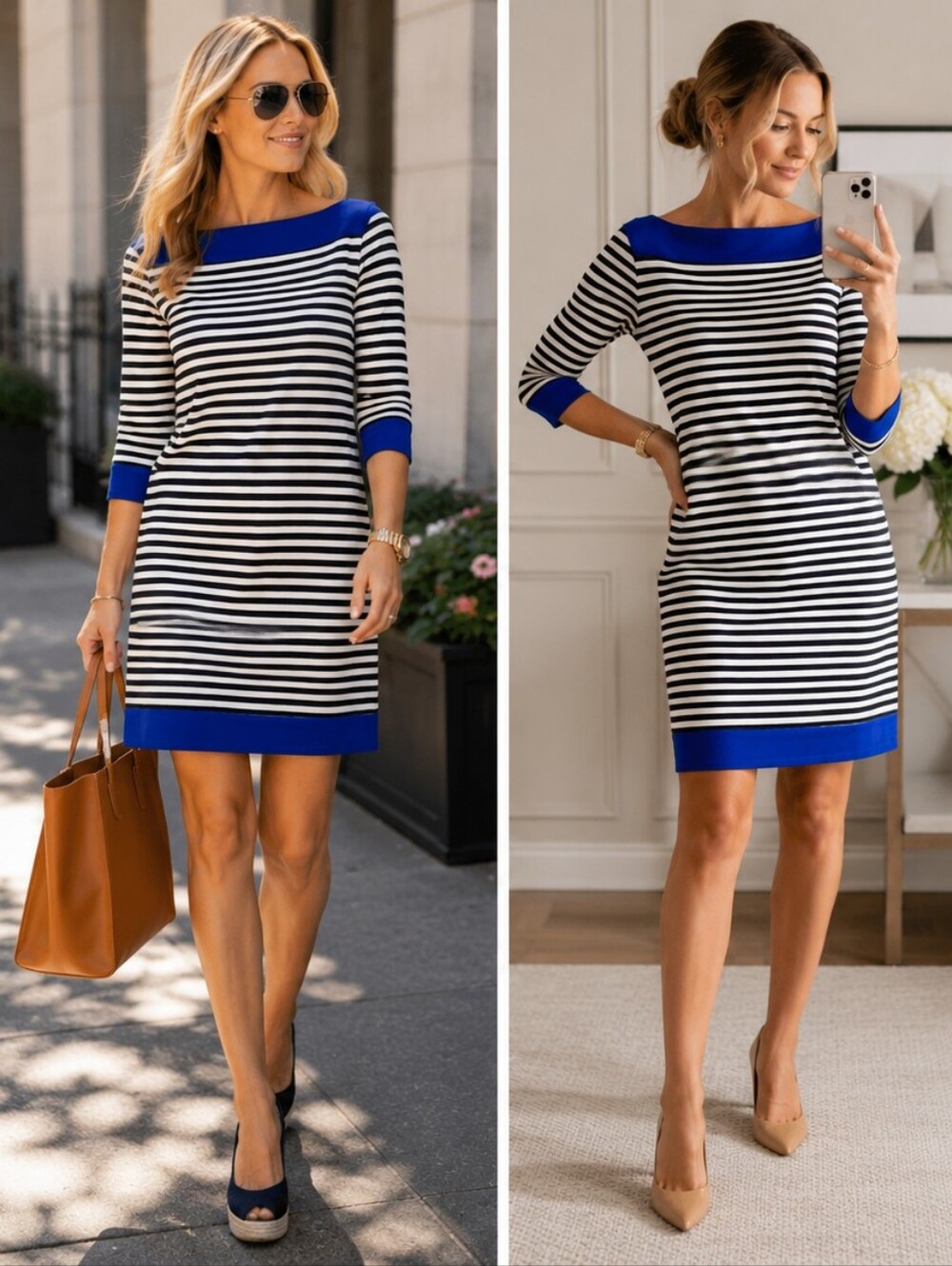 Tiana B Striped Dress 👗